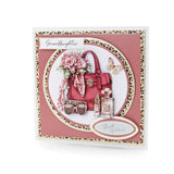 Katy Sue Die Cut Decoupage 3/Pkg - Blush & Bloom Beauty Bag