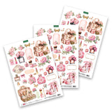 Katy Sue Die Cut Embellishments 3 Sheets - Rose Couture