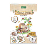 Katie Sue Hedgehog Friends collection with illustrations and text on a white background