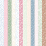 Patterned paper with vertical stripes in pastel colors