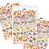 Katy Sue Die Cut Decoupage & Embellishments Set 3/Pkg - Garden Flowers