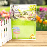 Katy Sue Picket Fence Card Making Kit - Spring Garden