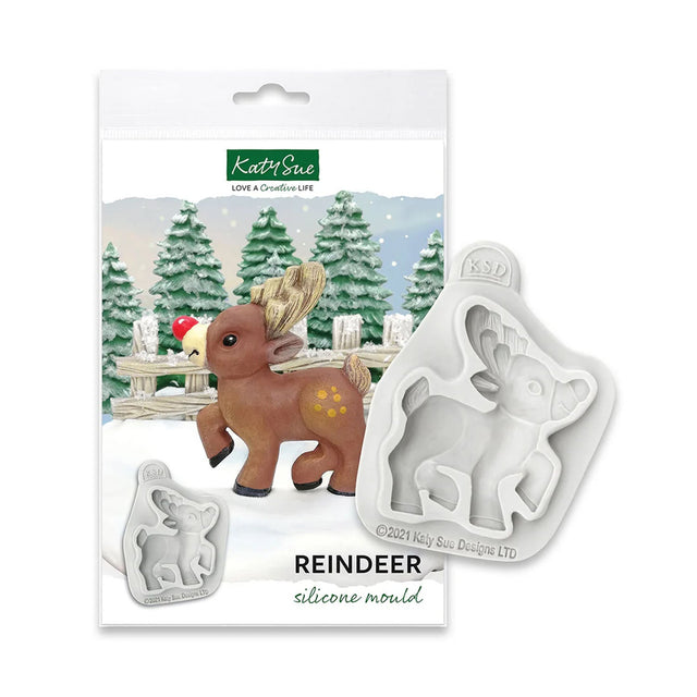 Katy Sue Silicone Mould - Reindeer