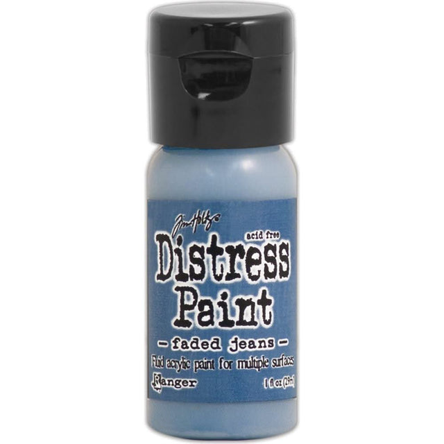 Tim Holtz Distress Paint Flip Top 1oz - Faded Jeans