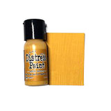Distress Paint bottle with a swatch of dark honey color on a white background