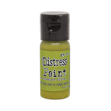 Bottle of Distress Paint in Crushed Olive color on a white background