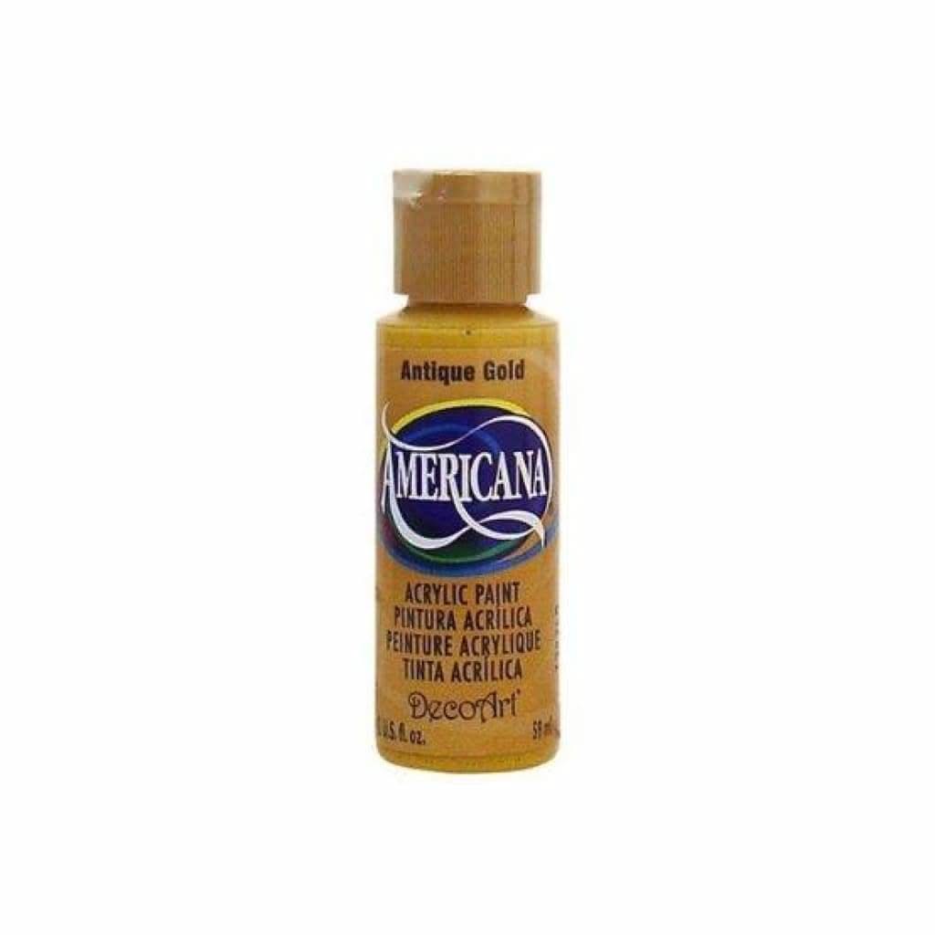 Americana Acrylic Paint 2oz - Antique Gold - Opaque