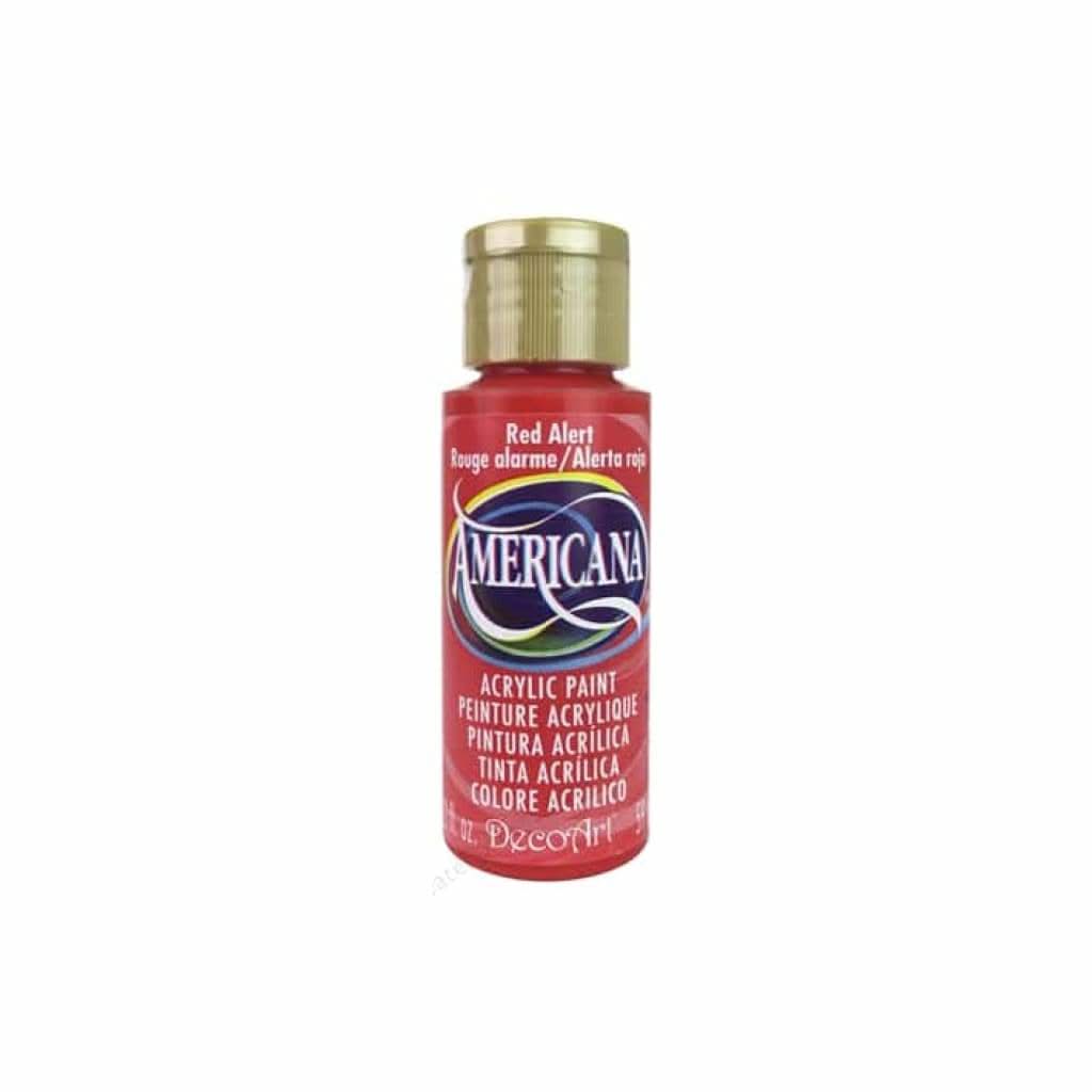 Americana Acrylic Paint 2oz - Red Alert - Opaque