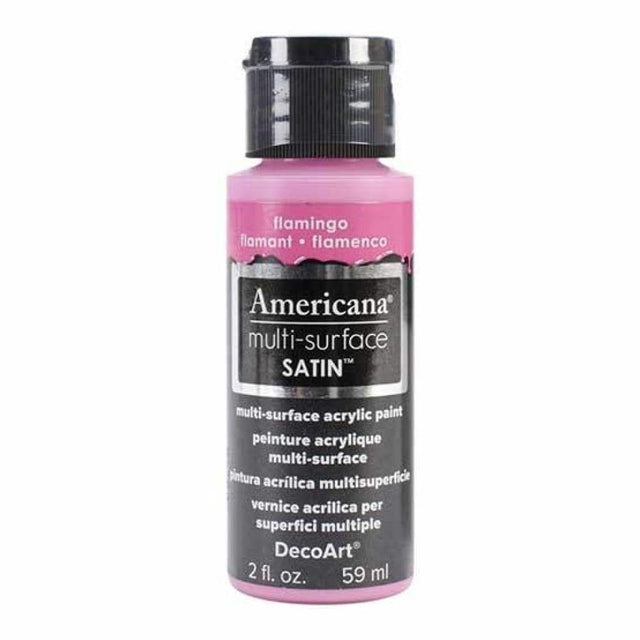 Americana Multi-Surface Satin Acrylic Paint 2oz - Flamingo