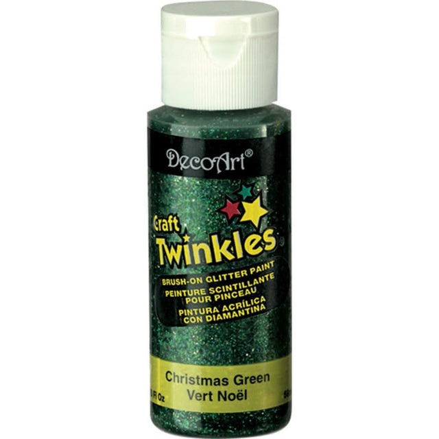 Deco Art - Craft Twinkles Glitter Paint 2oz - Christmas Green