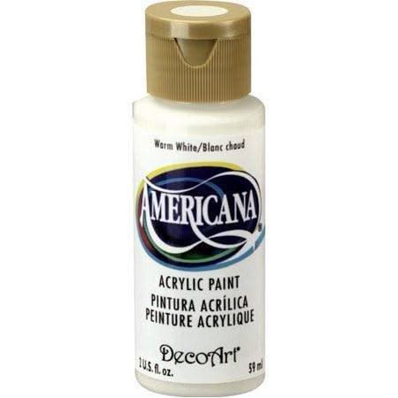 Deco Art Americana Acrylic Paint 2oz - Warm White - Semi-Opaque