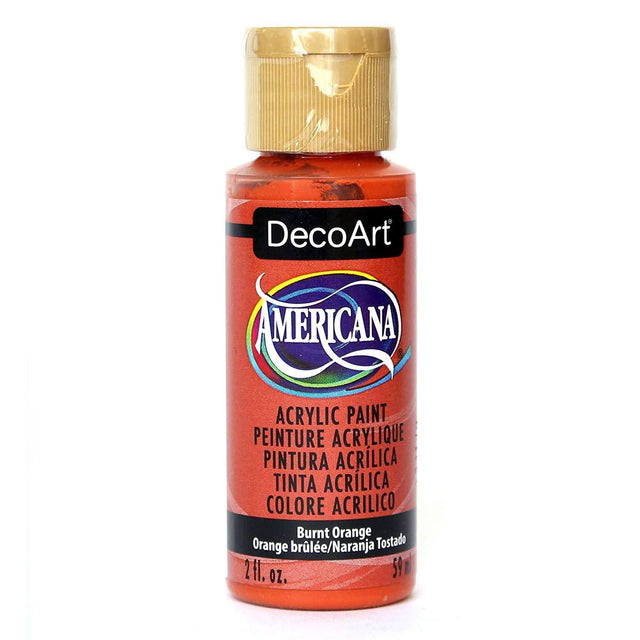 Americana Acrylic Paint 2oz - Burnt Orange - Opaque