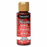 Deco Art Dazzling Metallics Acrylic Paint 2oz - Royal Ruby