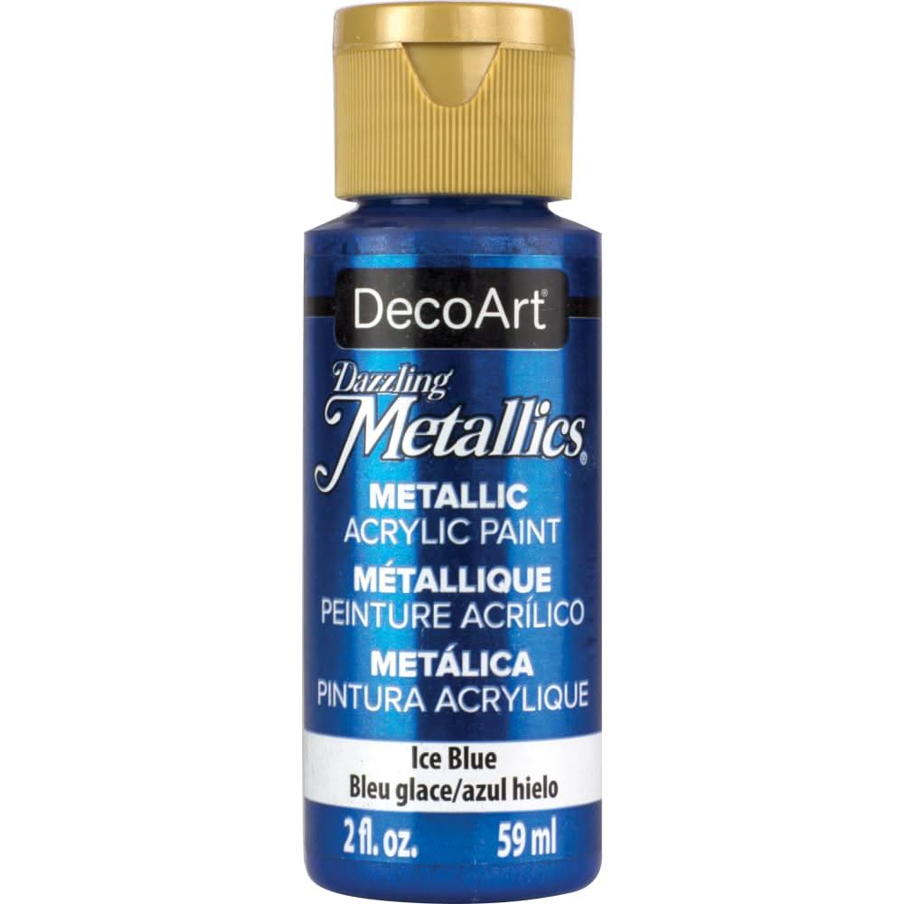 Deco Art - Dazzling Metallics Acrylic Paint 2oz - Ice Blue
