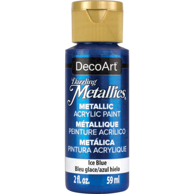 Deco Art - Dazzling Metallics Acrylic Paint 2oz - Ice Blue