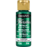 Deco Art - Dazzling Metallics Acrylic Paint 2oz - Crystal Green