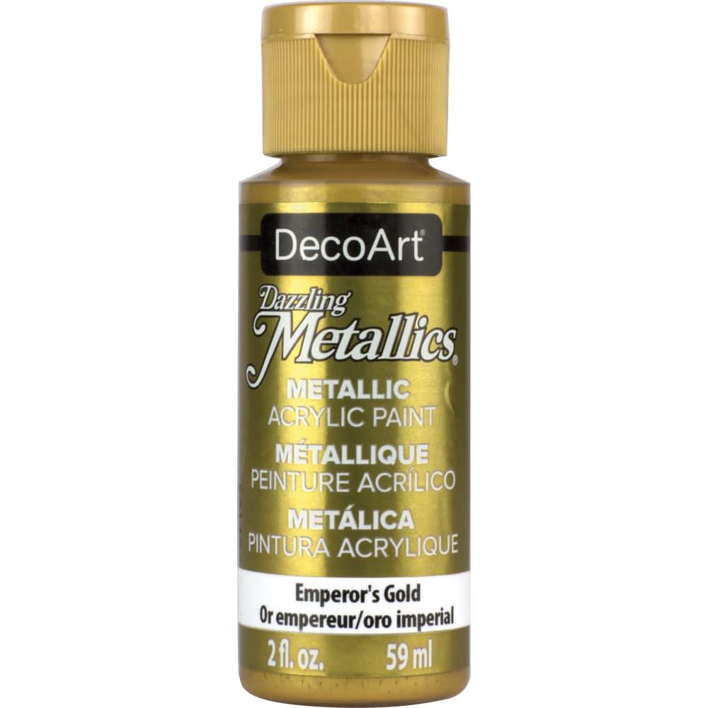 Deco Art - Dazzling Metallics Acrylic Paint 2oz - Emperor's Gold*
