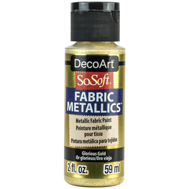 SoSoft Fabric Acrylic Metallic Paint 2oz - Glorious Gold*