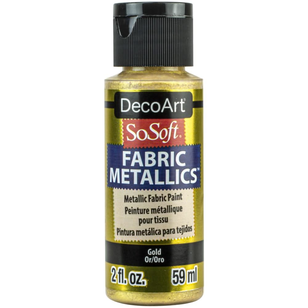 SoSoft Fabric Acrylic Metallic Paint 2oz - Gold*
