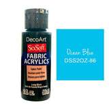 Deco Art - SoSoft Fabric Acrylic Paint 2oz - Ocean Blue