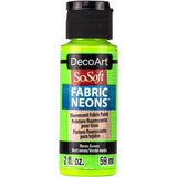 Deco Art SoSoft Fabric Neons Acrylic Paint 2oz - Neon Green