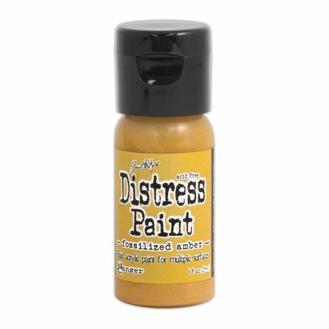 Tim Holtz Distress Paint - Flip Cap - Fossilized Amber