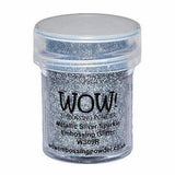 Wow! Embossing Powder 15Ml Metallic Silver Sparkle