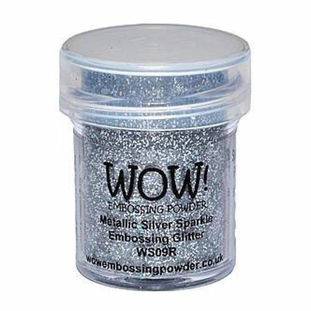 Wow! Embossing Powder 15Ml Metallic Silver Sparkle