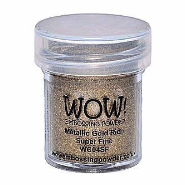 Wow! Embossing Powder Super Fine 15Ml Gold Rich